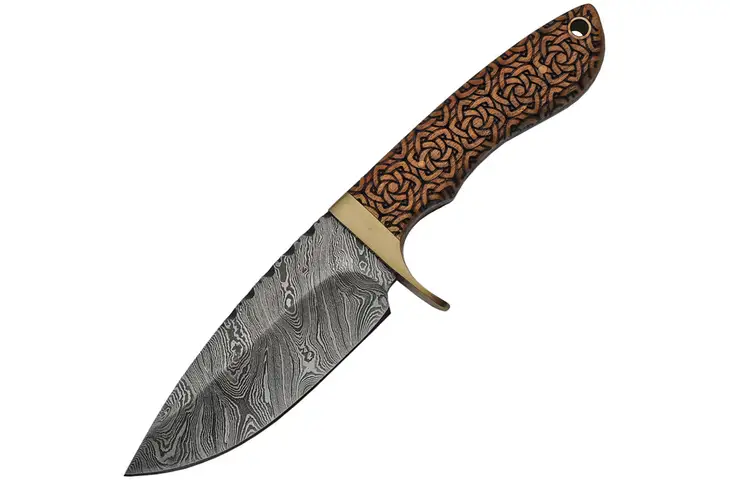 Damascus Celtic Knot Hunter Knife DM-1208